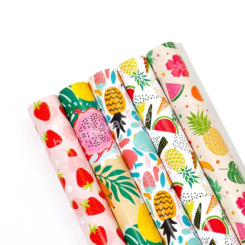 Yohpack New Fruit Wrapping Paper Innovation Valentine's Day Birthday Gift Paper Wholesale Gift Wrapping Paper