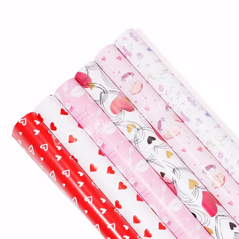 Yohpack New Valentine's Day Gift Paper Small Love Heart High Quality Gift Wrapping Paper Wholesale