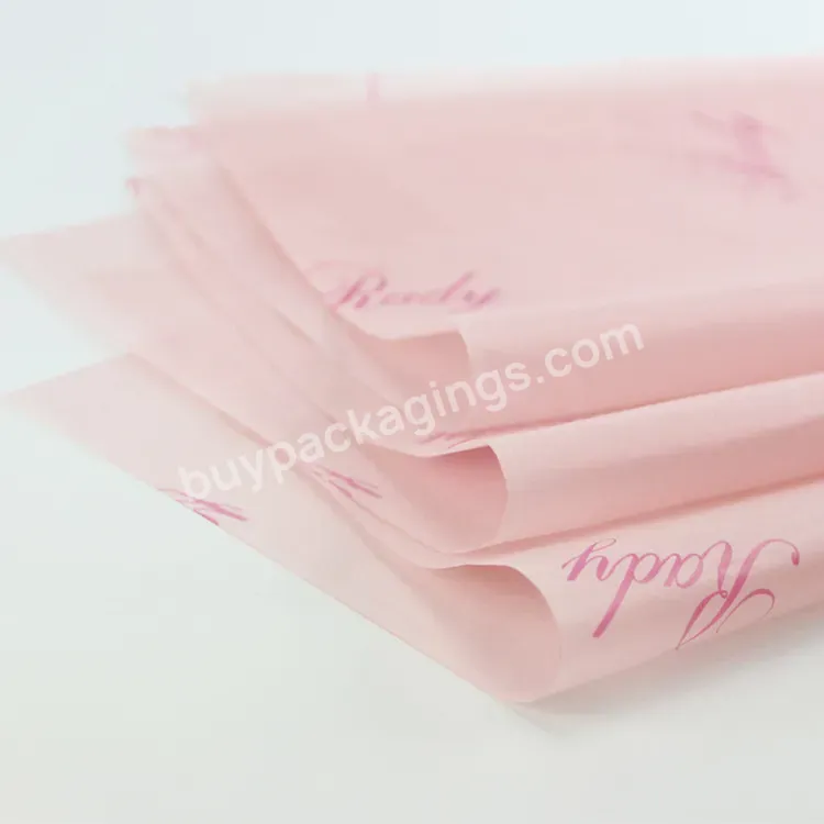 Yohpack Pink Snow Pear Paper Clothing Lining Paper Wrapping Copy Paper Printed Logo