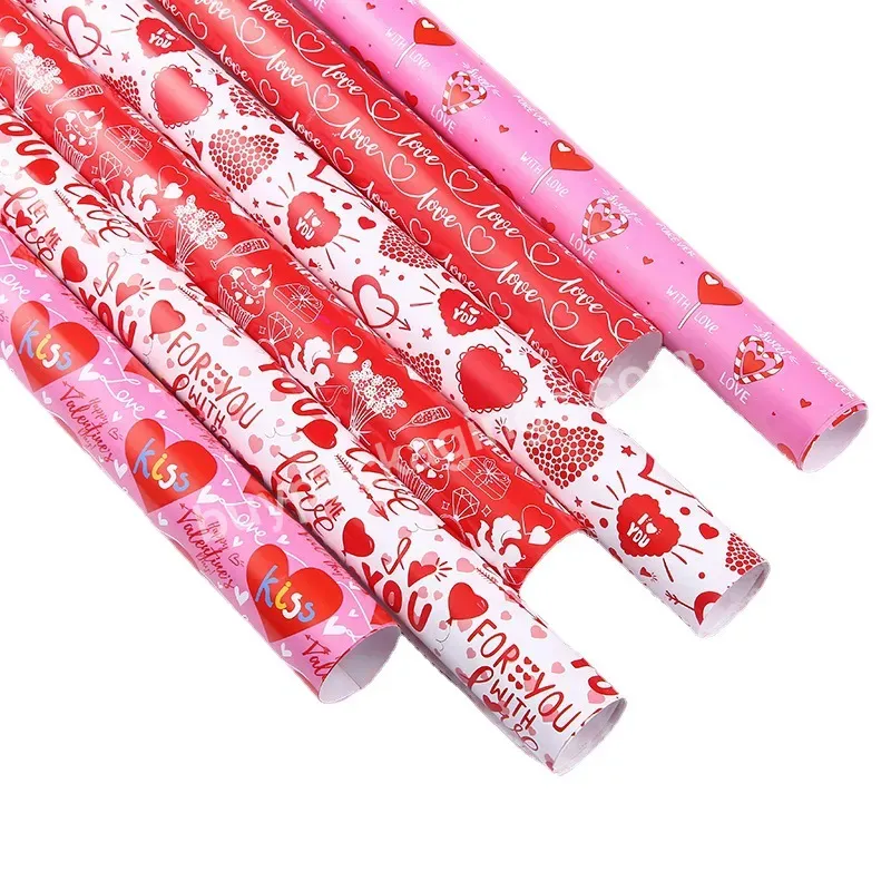 Yohpack Valentine's Day Birthday Gift Anniversary Gift Box Wrapping Flowers Bouquet Wrapping Paper