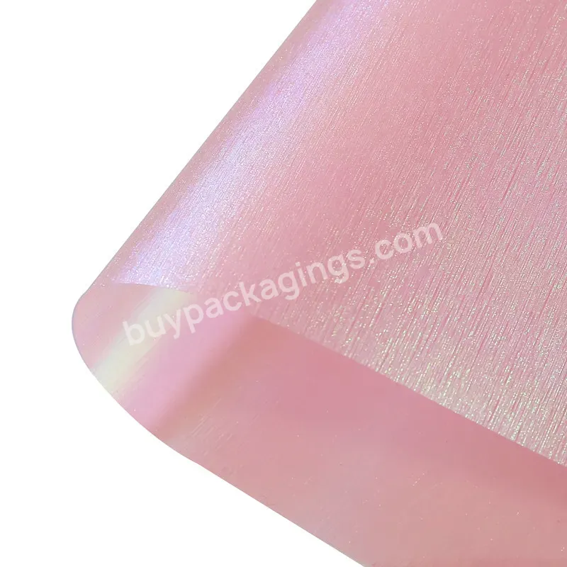 Yohpack Waterproof Iridescent Silk Paper Dazzling Colors Rainbow Paper Wrapping Flowers Bouquet Packaging Paper
