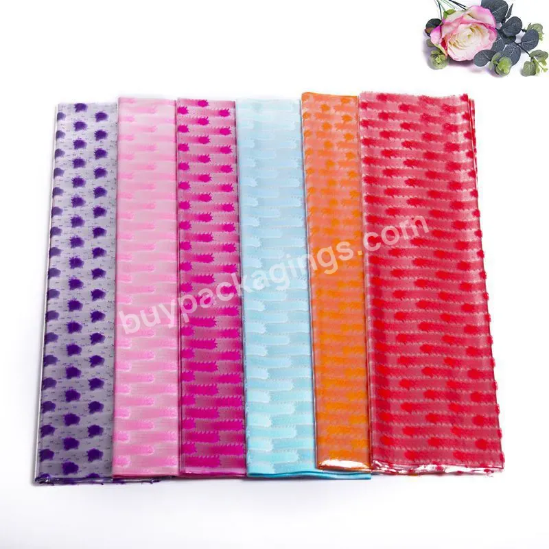 Yohpack Wholesale Flower Packaging Cellophane Transparent Opp Waterproof Material 50pcs/bag Fruit Gift Diy Wrapping Paper