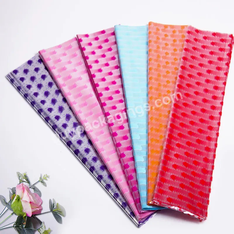 Yohpack Wholesale Flower Packaging Cellophane Transparent Opp Waterproof Material 50pcs/bag Fruit Gift Diy Wrapping Paper