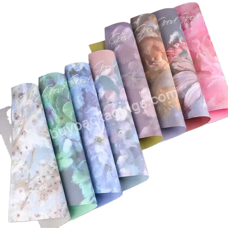 Yohpack Wholesale Packaging Materials Flower Shop Diy Flower Wrapping Paper Wonderland Paper Wrapping For Bouquet