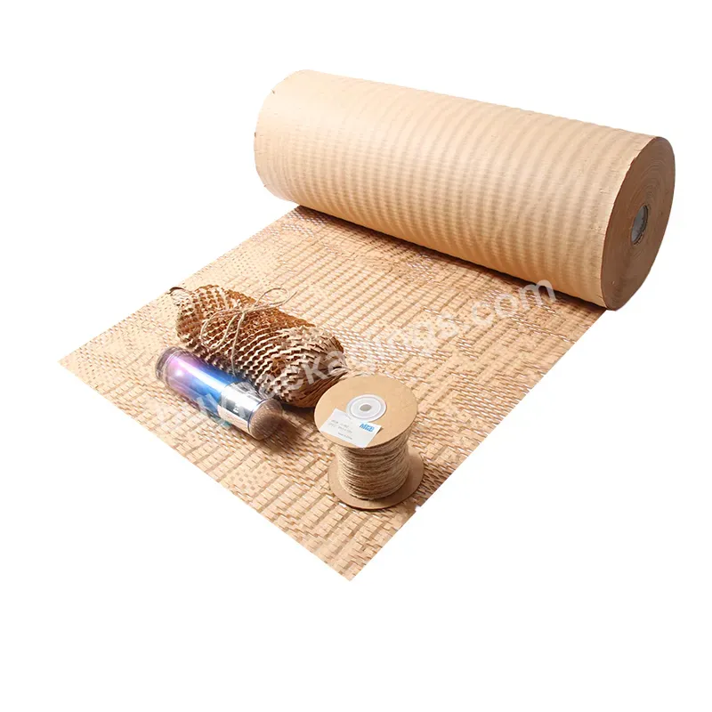 Yohpack Wholesales Eco-friendly Cushioning Kraft Honeycomb Paper Wrap Roll Customized Size Black White Brown Red