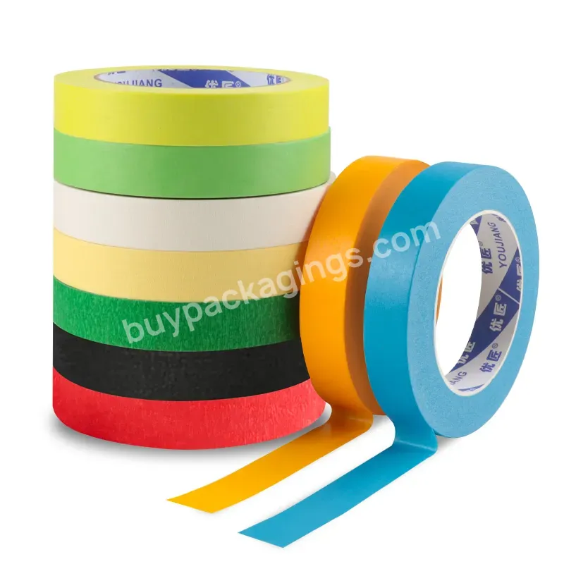 You Jiang Black Blue Green White Yellow Frog Tape Masking Tape Cinta Adhesiva