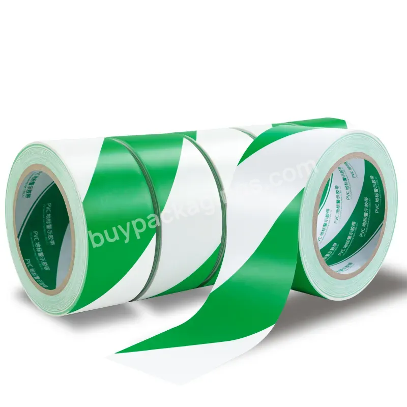 You Jiang Green Safety Pvc Warning Tape Warehouse Color Marking Glue Security Construction Tape