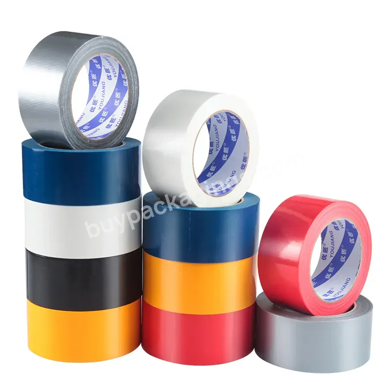 You Jiang Hot-melt Glue Design Silver Heavy Duty Fabric Adhesive Custom Print Duct Cloth Tape
