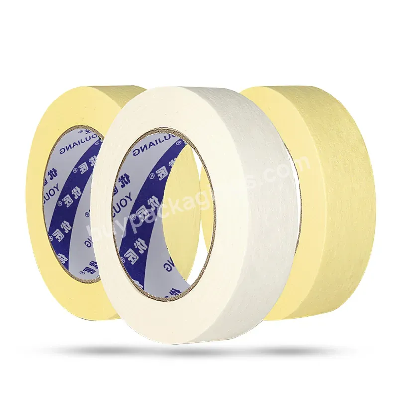 You Jiang Masking Tape Jumbo Roll Masking Tape For Wall Decoration And Car Painting Protection White Masking Paint Tape