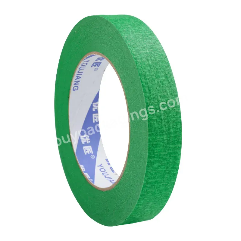 You Jiang Solvent Rubber Glue Green Adhesive Tape Partition Masking Tape For Outdoor Lacquer Painting