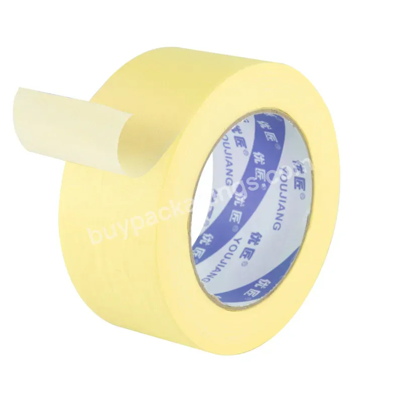 You Jiang White Masking Tape,General Purpose Beige Painter's Tape No Residue Jumbo Roll