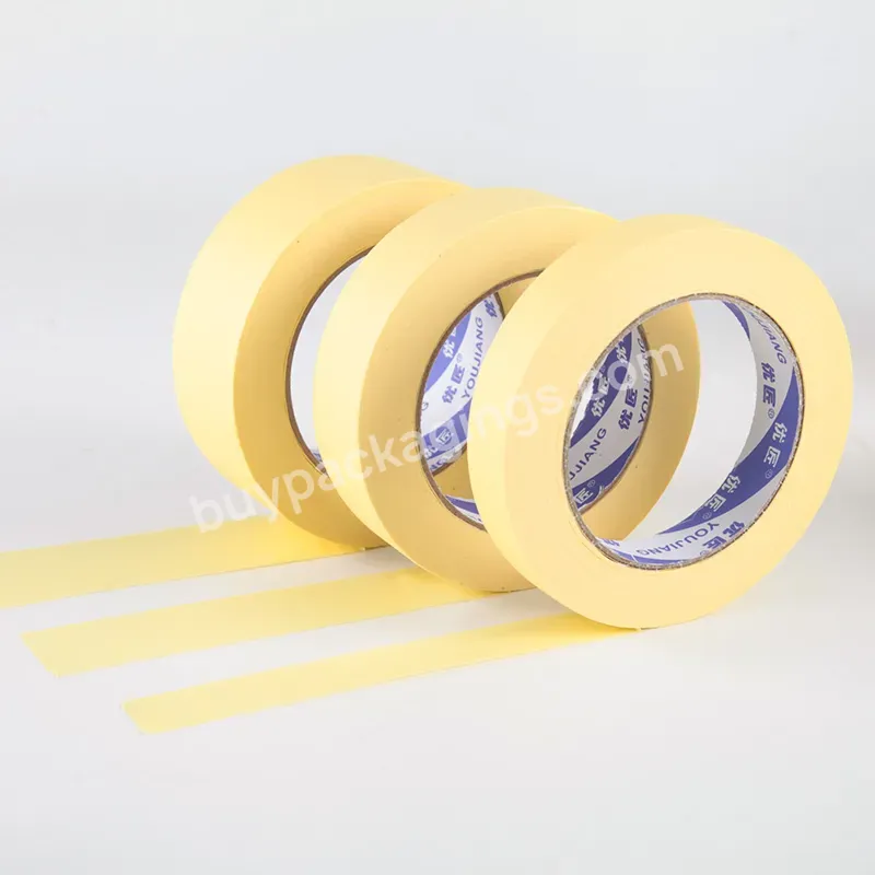 Youjiang Custom White Green Blue Black Crepe Paper Masking Tape For Painting Masking Washi Tape