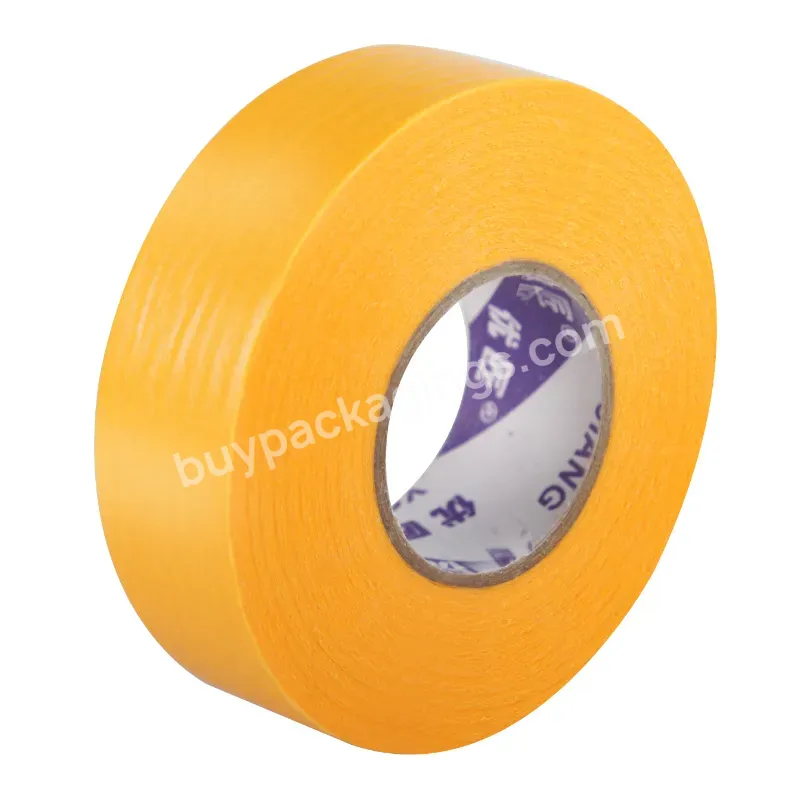 Youjiang Eco Friendly Washi Tape Adhesive Vintage Writable Multi Purpose Yellow Wall Painting Masking Painter Tape