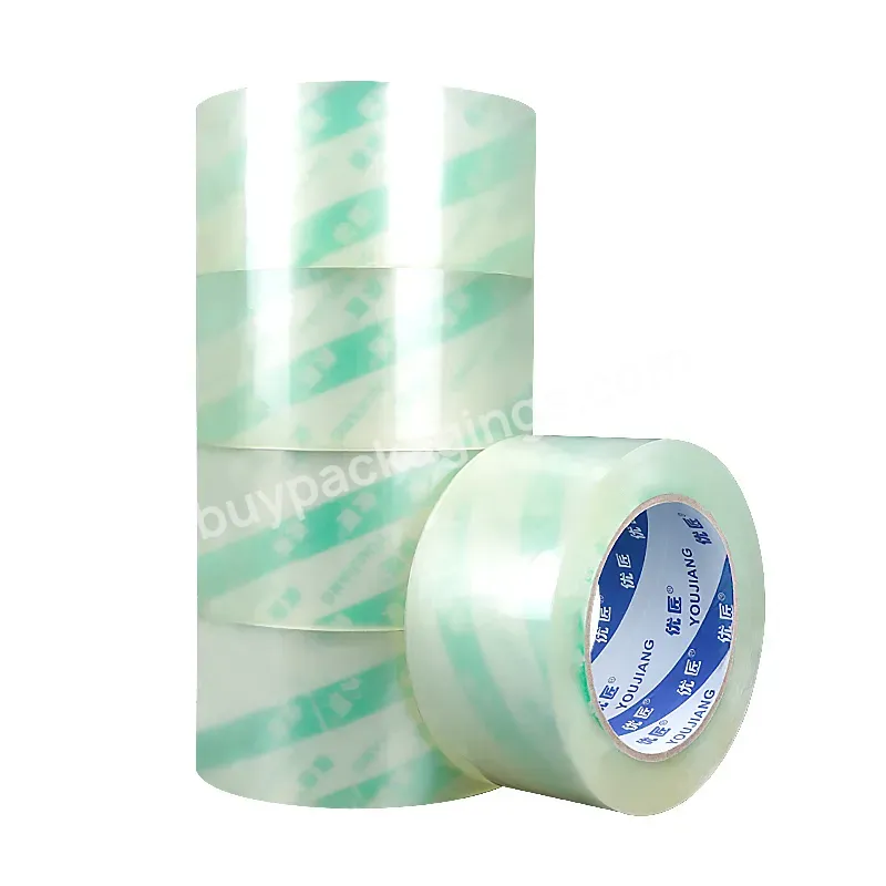 Youjiang High Quality Bopp Adhesive Super Carton Packaging Tape Opp Packing Tear Tapes