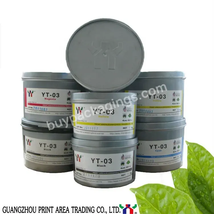 Yt-03 Soy Ink/eco Solvent Offset Printing Ink,Black