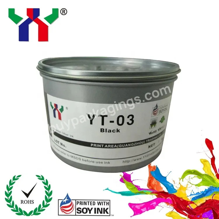 Yt-03 Soy Ink/eco Solvent Offset Printing Ink,Black