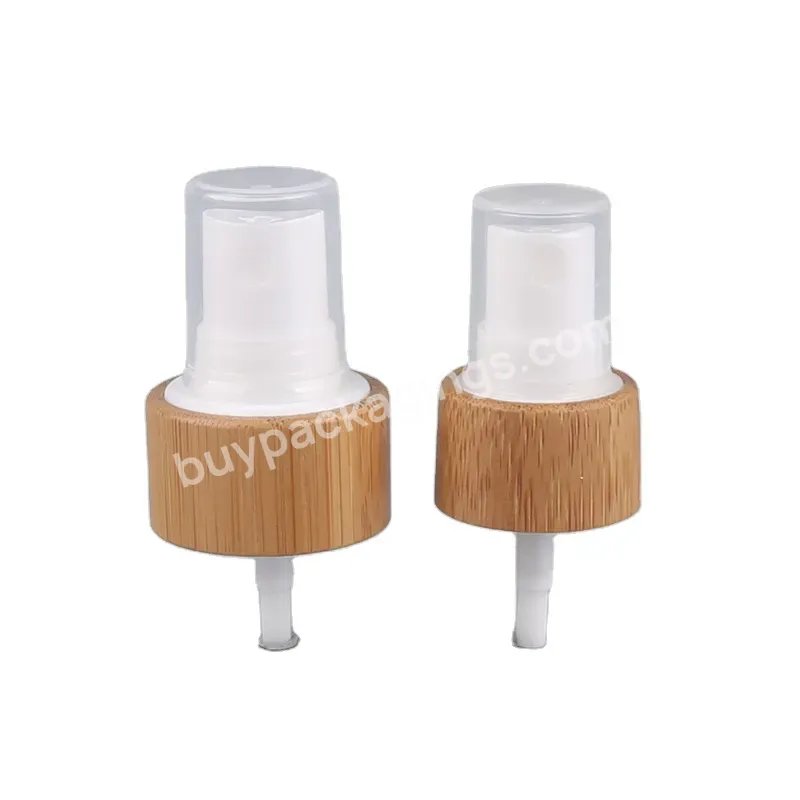 Yuyao 20/410 24/410 Plastic Wooden Bamboo Mist Sprayer Pump For Perfume Bottle