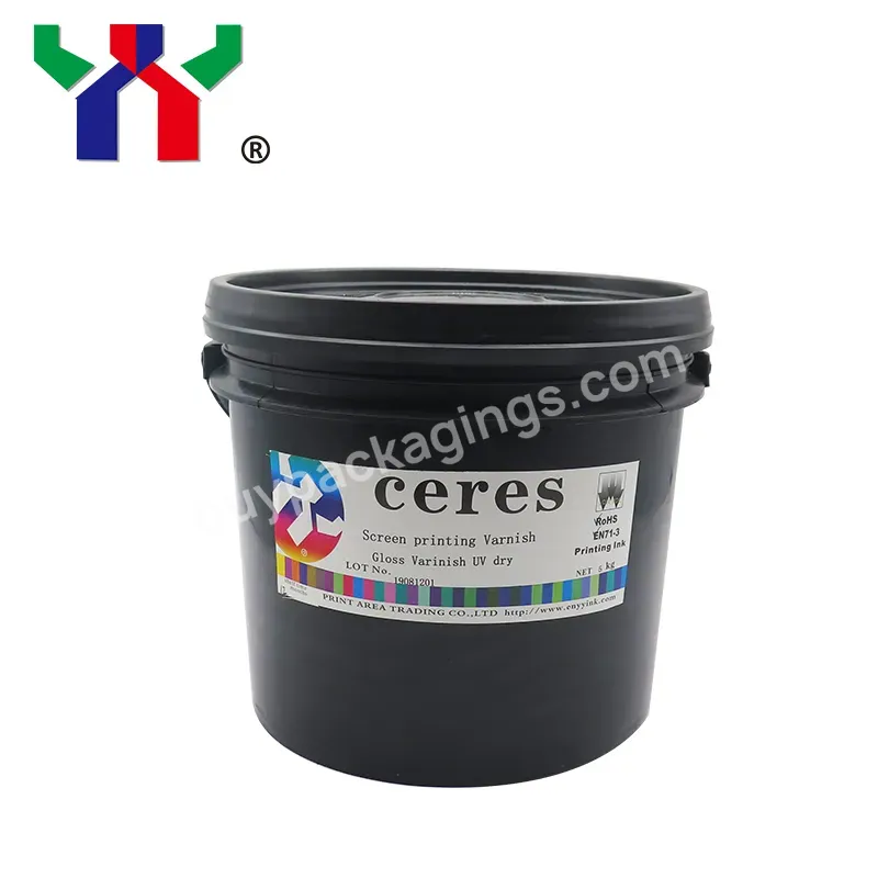 Yy-202-s Ceres 99% Solid Content Uv Screen Printing Varnish,5 L/barrel - Buy Uv Screen Varnish,Uv Screen Printing Varnish,Uv Varnish.