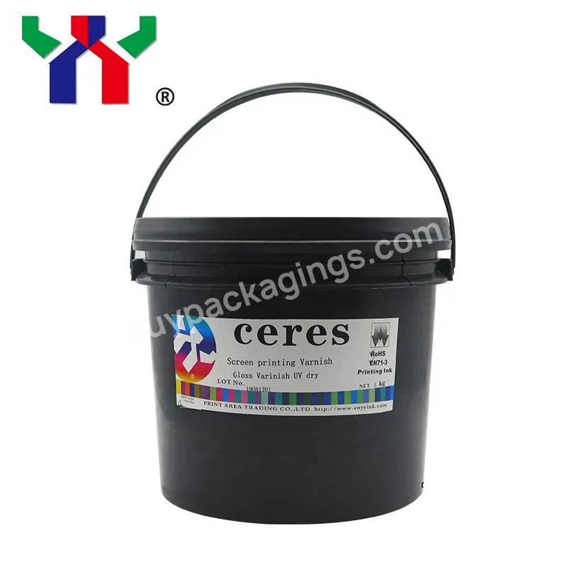 Yy-202-s Ceres 99% Solid Content Uv Screen Printing Varnish,5 L/barrel - Buy Uv Screen Varnish,Uv Screen Printing Varnish,Uv Varnish.