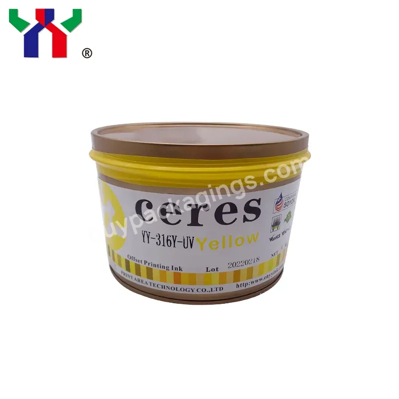 Yy-316 Ceres Offset Printing Uv Ink For Plastic,Yellow