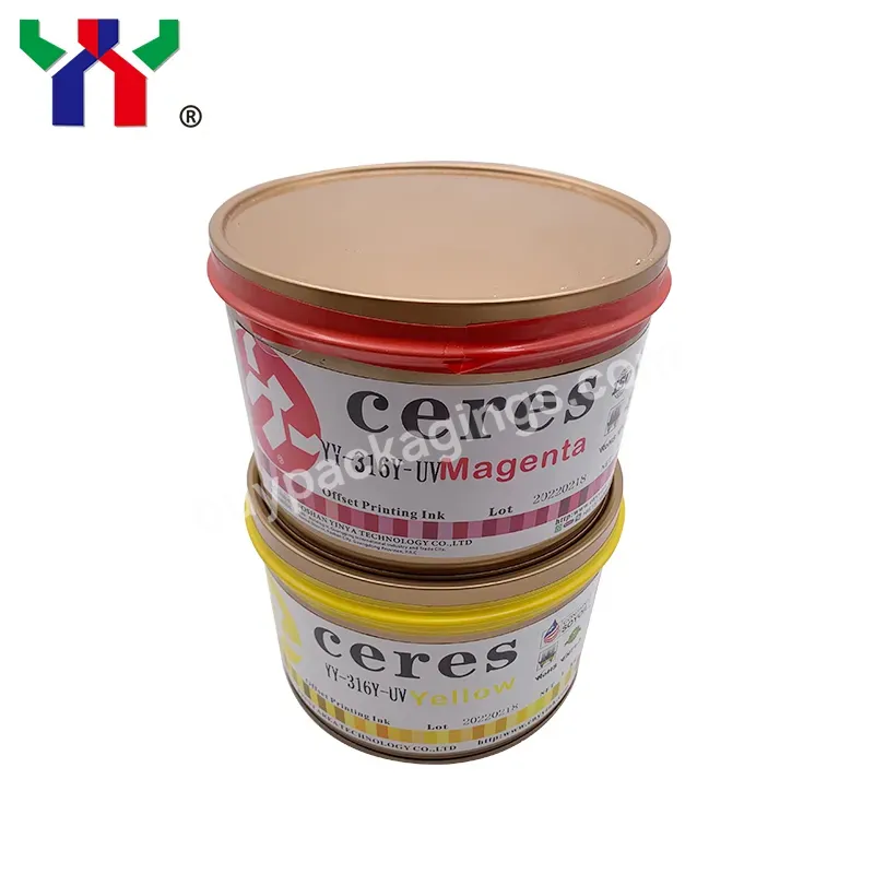 Yy-316 Ceres Offset Printing Uv Ink For Plastic,Yellow