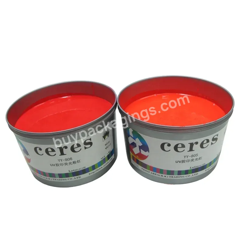 Yy Uv Offset Printing Fluorescent Ink,Red Color