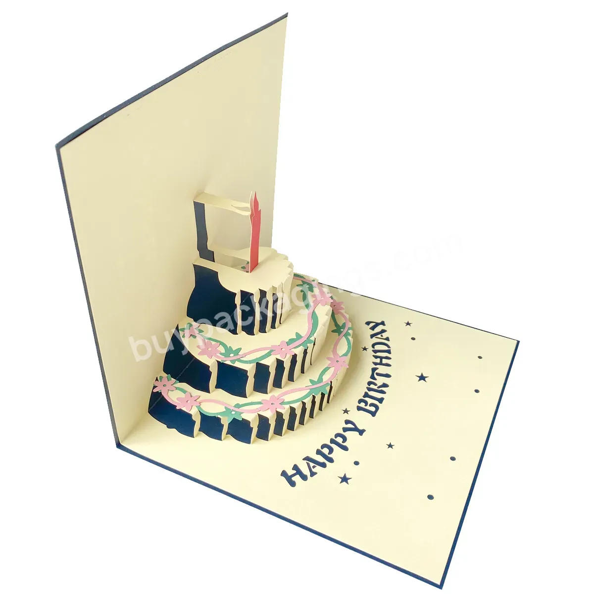 Zeecan 2023 Happy Birthday Cake For Valentine Day Christmas Birthday Gift 3d Pop Up Greeting Cards - Buy 3d Pop Up Gift Card,Thank You Pop Up Card,Gift Card Pop Up Box.