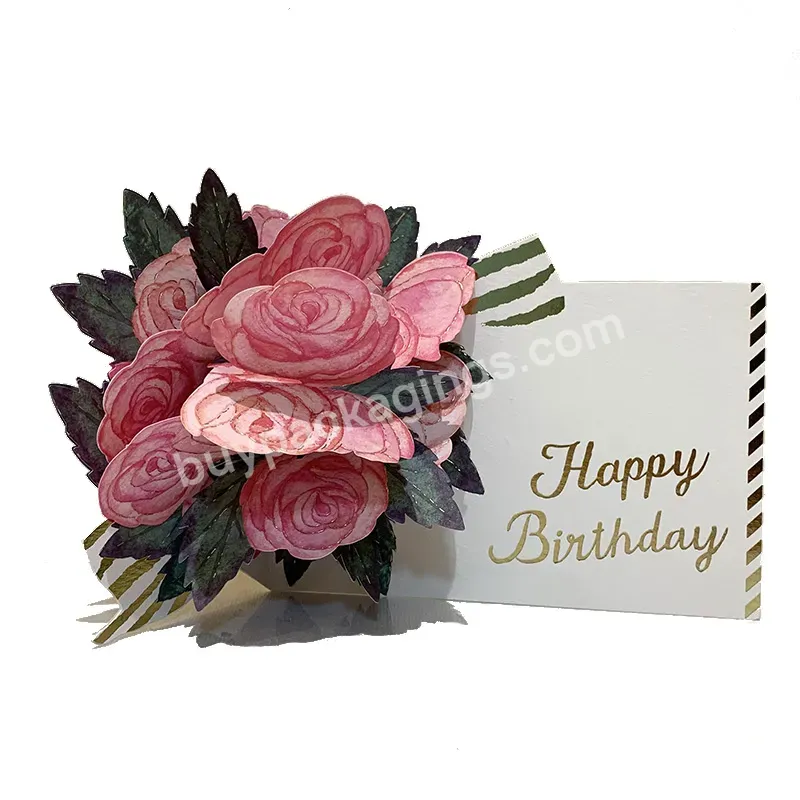 Zeecan 3d Pop Up Mothers Day Cards Gifts Floral Bouquet Greeting Cards Flowers For Mom Wife Birthday Sympathy Get Well