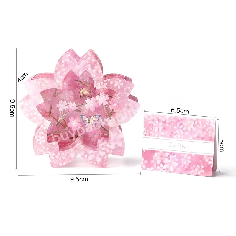 Zeecan Best Selling Cherry Butterfly 3d Pop Up Greeting Card For All Occasions Date Night Wedding Gift Folds Flat Greeting Card - Buy Pop Up Wedding Card,Birthday Love Cards,Baby Birthday Cards.