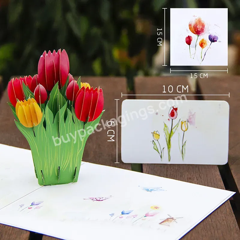 Zeecan Birthday Cards Pop Up 3d Tulip Bouquet Card Valentines Day Pop Up Greeting Card For Anniversary Wedding - Buy Pop Greeting Card,Greeting Card Assorted Handmade,Retail Display Greeting Cards.