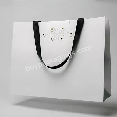 Zeecan Branded Artwork Studio Logo Designers Clothing Packaging Bags Custom Logo Wine Paper Bag Paper Shipping Bags