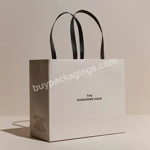 Zeecan Branded Artwork Studio Logo Designers Gift Bag Packaging Retail Paper Bags Kraft Paper Tote Bag