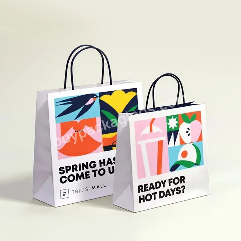 Zeecan Branded Artwork Studio Logo Designers Kraft Paper Bag Small Packaging Bags Gift Paper Bag