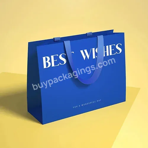 Zeecan Branded Artwork Studio Logo Designers Paper Bag Custom Print Logo Jewelry Packaging Bag Custom Clothing Packaging Bags