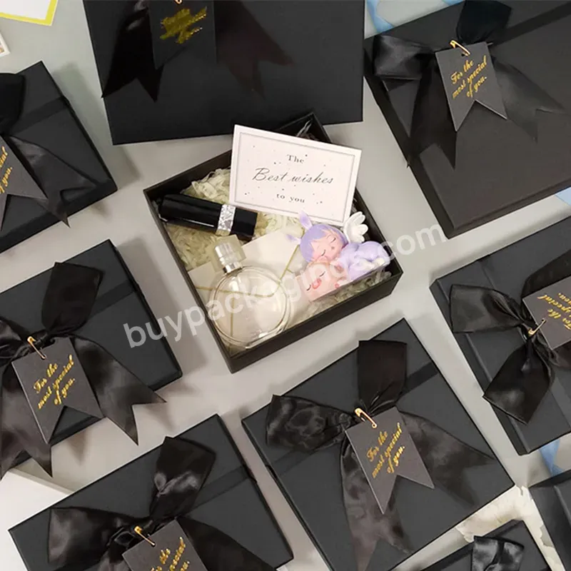 Zeecan Branded Design Black Boxes For Packaging Paper Boxes Christmas Gift Bag Packaging