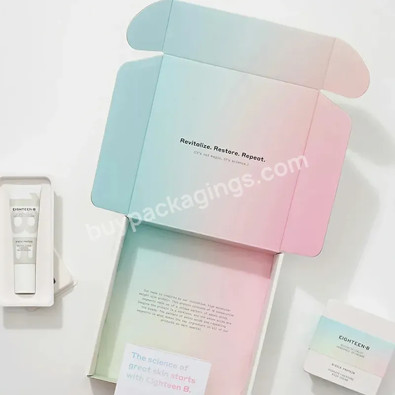 Zeecan Branded Design Wholesale Color Corrugated Lingerie Custom Packaging Nail Polish Carton Cosmetics Box