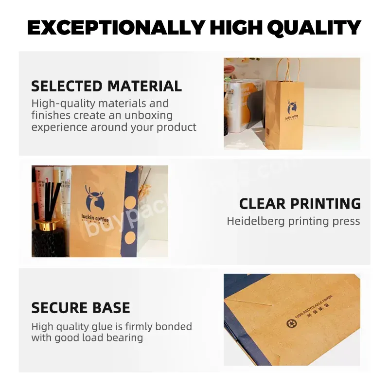 Zeecan Branded Packaging Design Custom Logo Small Nice Eco Friendly Paper Bags Handle Rope Paper Bags Custom Small Moq Die Cut P
