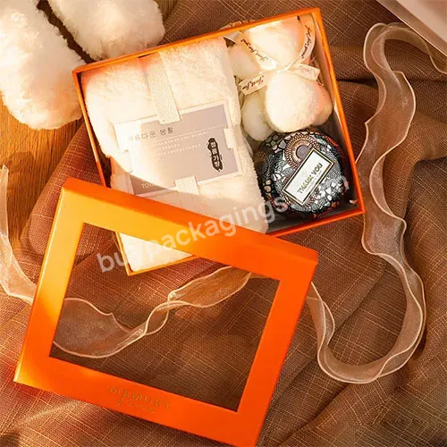 Zeecan Branded Packaging Design Eco Friendly Skincare Packaging Premium Packaging Boxes Gift Box With Transparent Lid