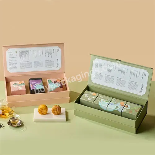 Zeecan Branded Packaging Design Multiple Usage Luxury Custom Logo 3d Gift Box Square Gift Box Moon Cake Box Packaging Luxury