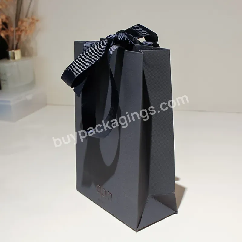 Zeecan Branded Packaging Design Small Paper Bags With Ribbon Packaging Paper Bag For Jewelry Paper Bags With Your Own Logo