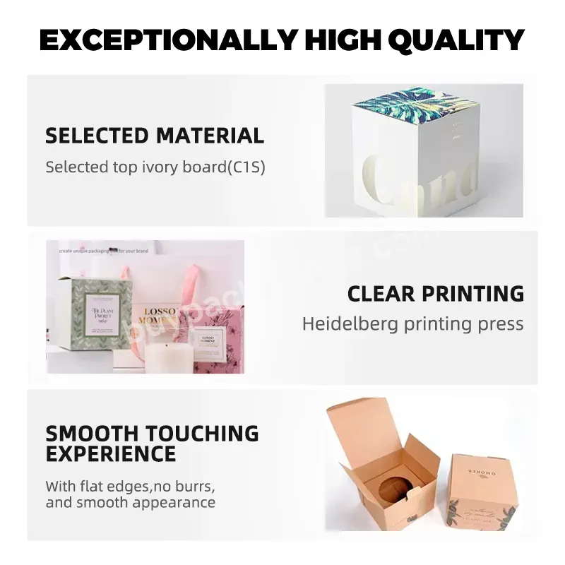 Zeecan Candle Packaging Luxury Candle Jars And Boxes Private Label Gift Box Packaging Customization Logo Cardboard Box