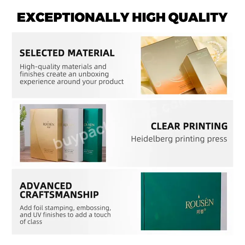 Zeecan Custom Box Packaging With Logo Skincare Box High Quality Packaging Design