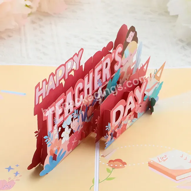 Zeecan Custom Mother's Day Thanks Gift Party Birthday Invitation 3d Holiday Card Pop Up Card 3d Laser Cutting Greeting Card