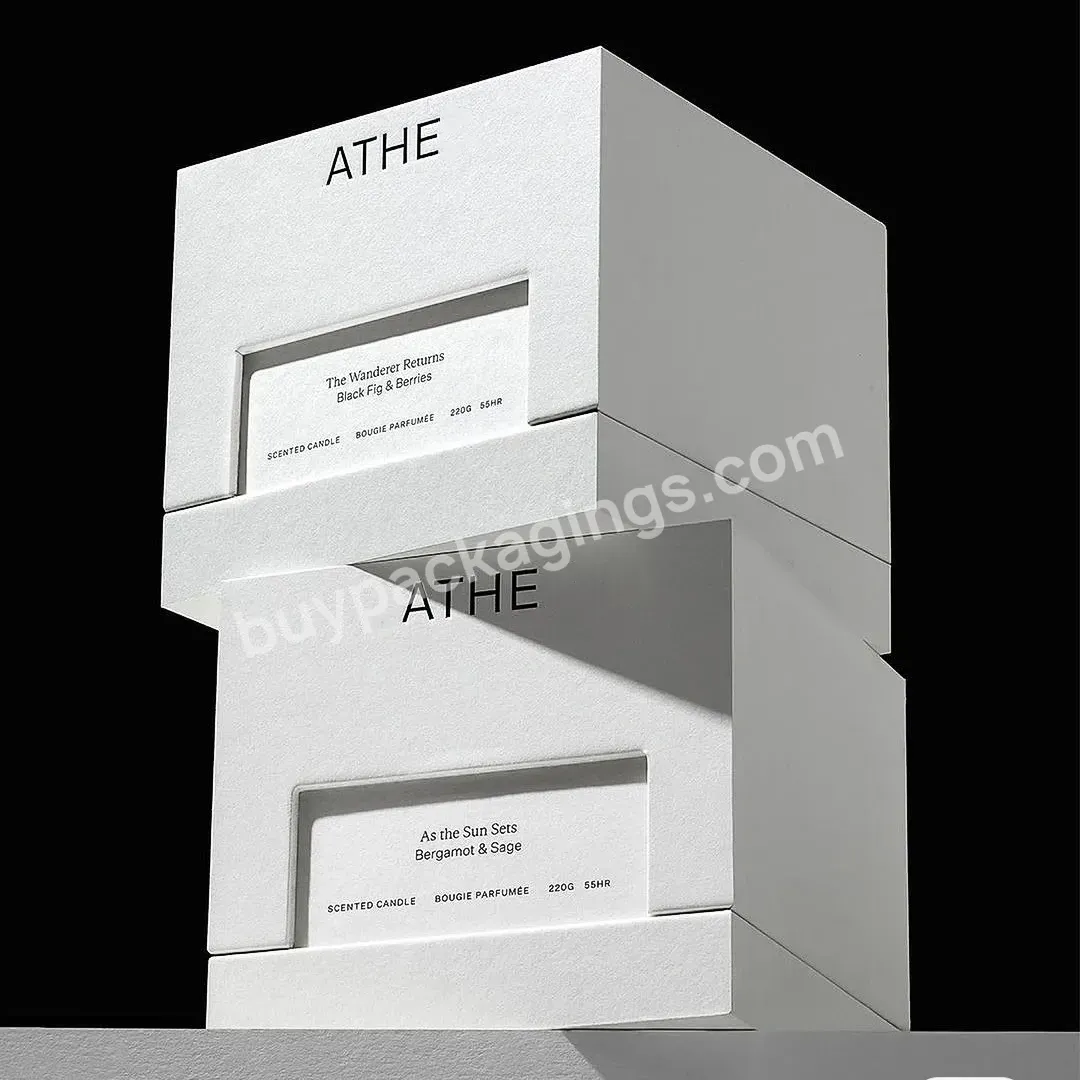 Zeecan Graphic Design High Quality Custom Logo Candle Box Design Packaging Candle Package Candle Jars Luxury Packaging