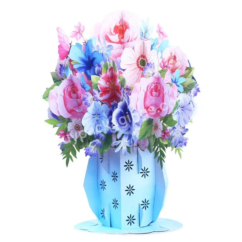 Zeecan Greeting Cards Suppliers Scented Bouquet Ornaments Large Handmade 3d Pop Up Cards For Mothers Day - Buy Large Pop Up Cards,Pop Up Paper Card,Pop Up Cards Suppliers.