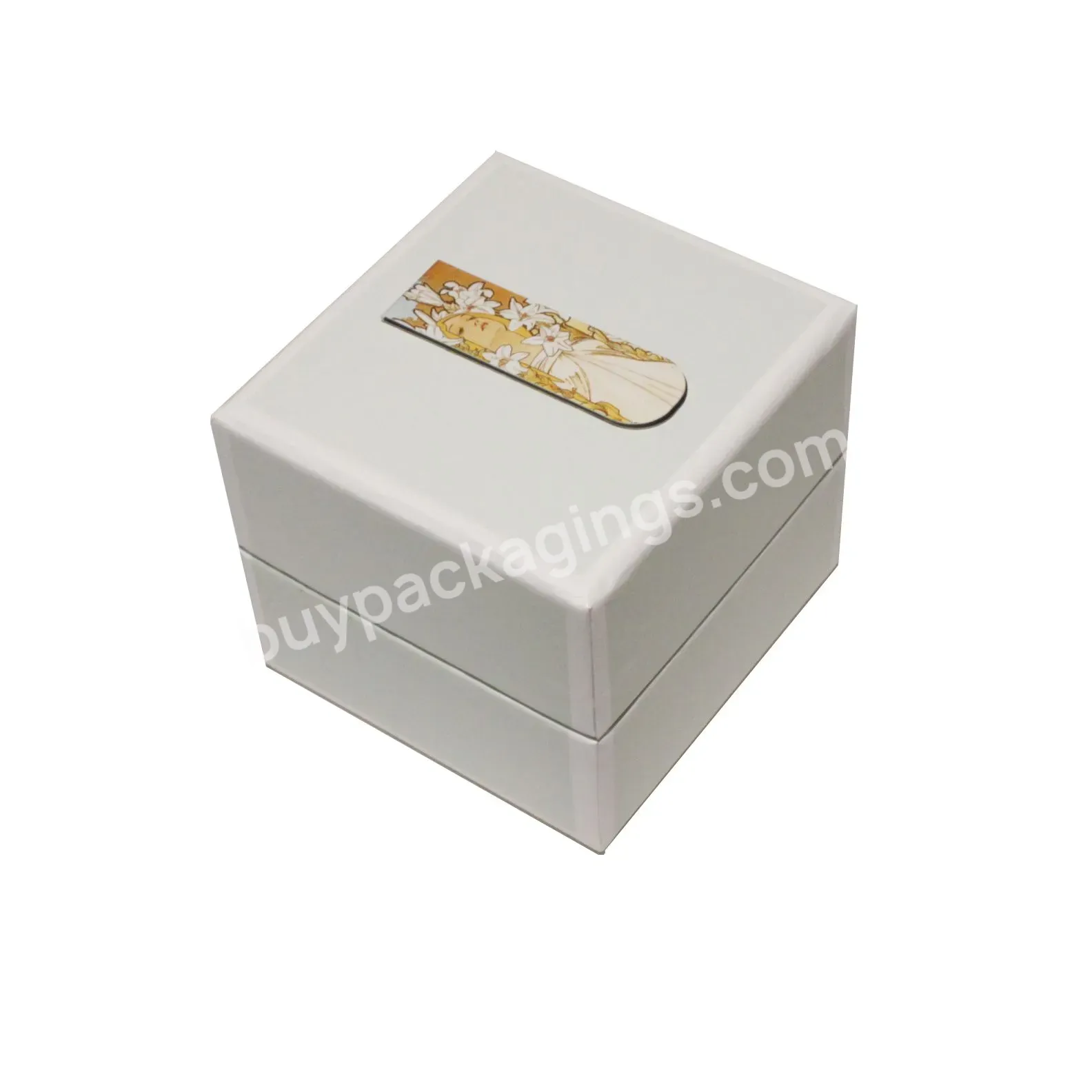 Zeecan Luxury Custom Lid And Base Boxing Ring Jewelry Cardboard Box Gift Box Packaging