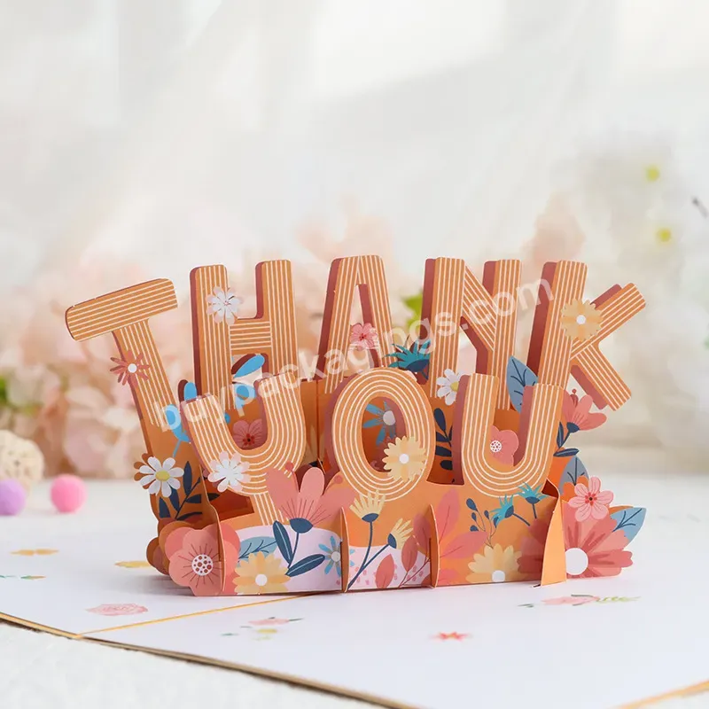 Zeecan New Paper Thank You Pop Up Card Thanksgiving Happy Birthday Handmade 3d Popup Greeting Cards - Buy Pop Up Cards 3d Invitation,Thanksgiving Pop Up Card Suppliers,New Pop Up Cards Suppliers.