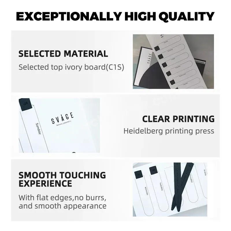 Zeecan Oem Off The Shelf Foldable Perfume Sample Box Instruction Set Cosmetic Custom Packaging