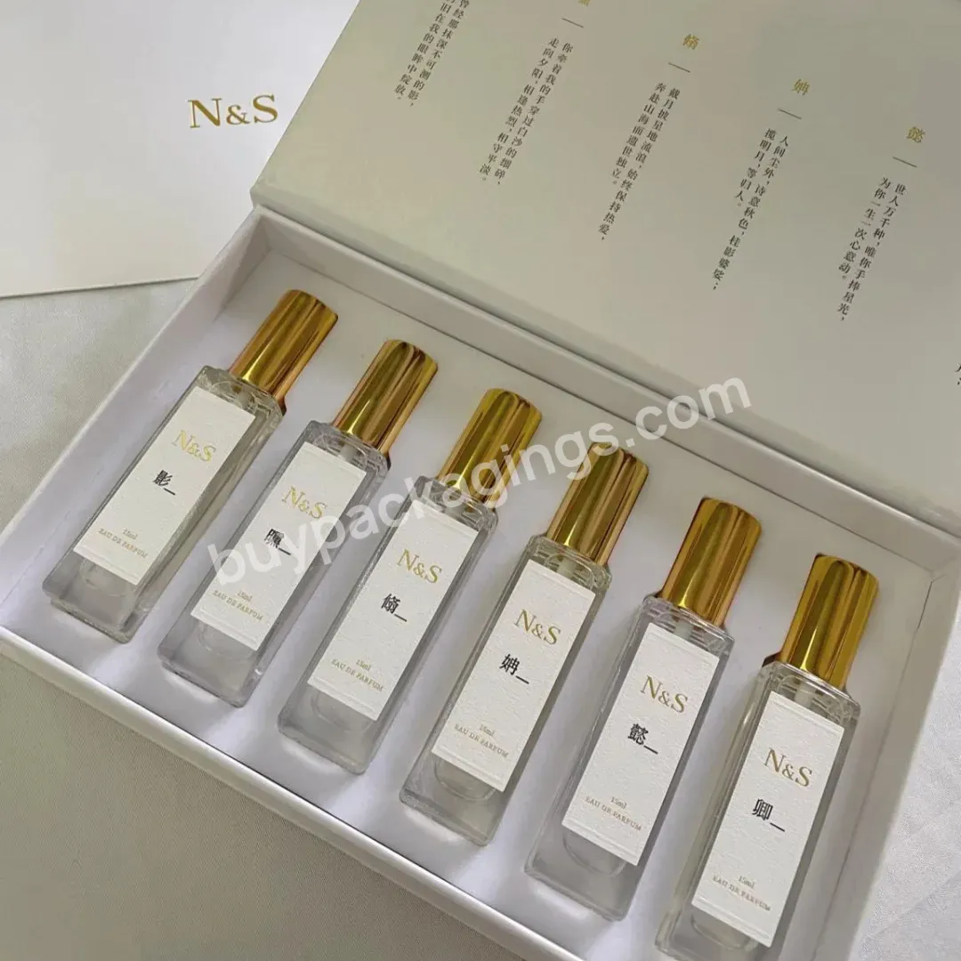 Zeecan Original Design Small Luxury Simple Kraft And Ebey Custom Paper Perfume Gift Box With Logo