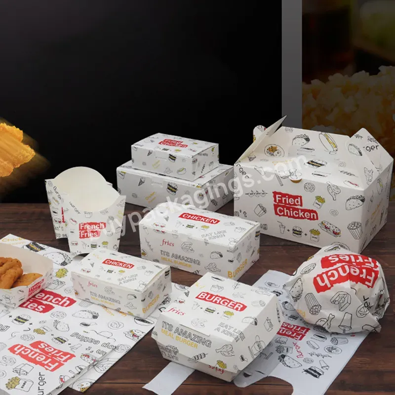 Zeecan Packaging Design Custom Logo Carton Boxes Fast Food Restaurant Retailer Burger Box Customized Boxes